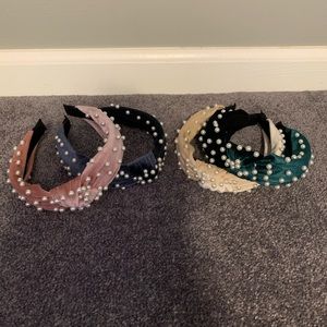 Pearl Knotted Headband Set